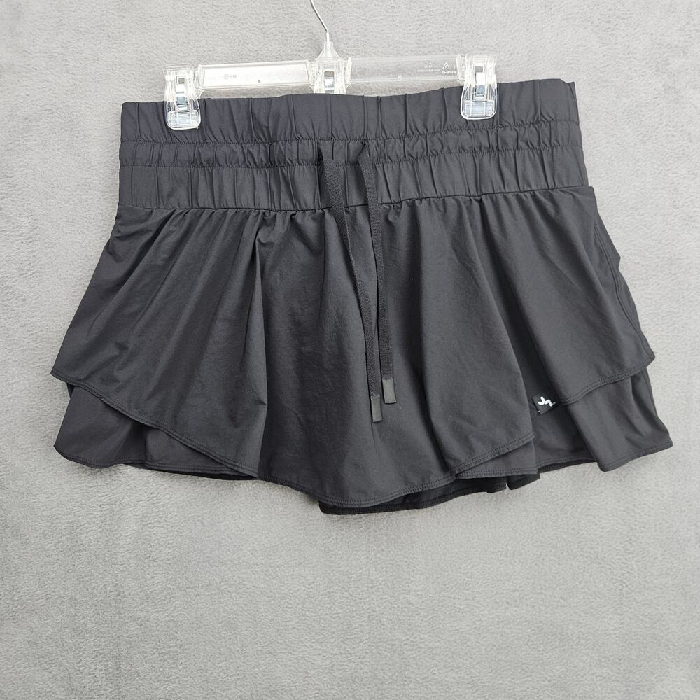JoyLab Black Ruffle Athletic Skort Tennis Golf Activewear Large